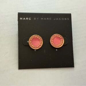 Marc by Marc Jacobs Pink and Gold Earrings